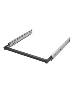 VarioSlide Pat. Schubladenschienen KV2-100-H53-300 EH 300 mm bis 100 kg Einhandverriegelung schwarz eloxiert für Schubladen mit Front bis 1200 mm Breite