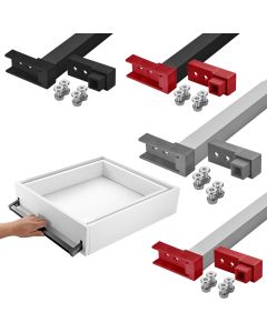 Einhandverriegelung-Griff für Schubladen mit Front, Schubladenbreite 600 - 1200 mm - für VarioSlide Schwerlastauszug KV2-100-H53-EH & KV2-200-H76-EH
